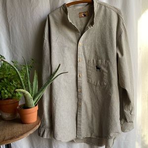 button down martha’s vineyard black dog brand XXL